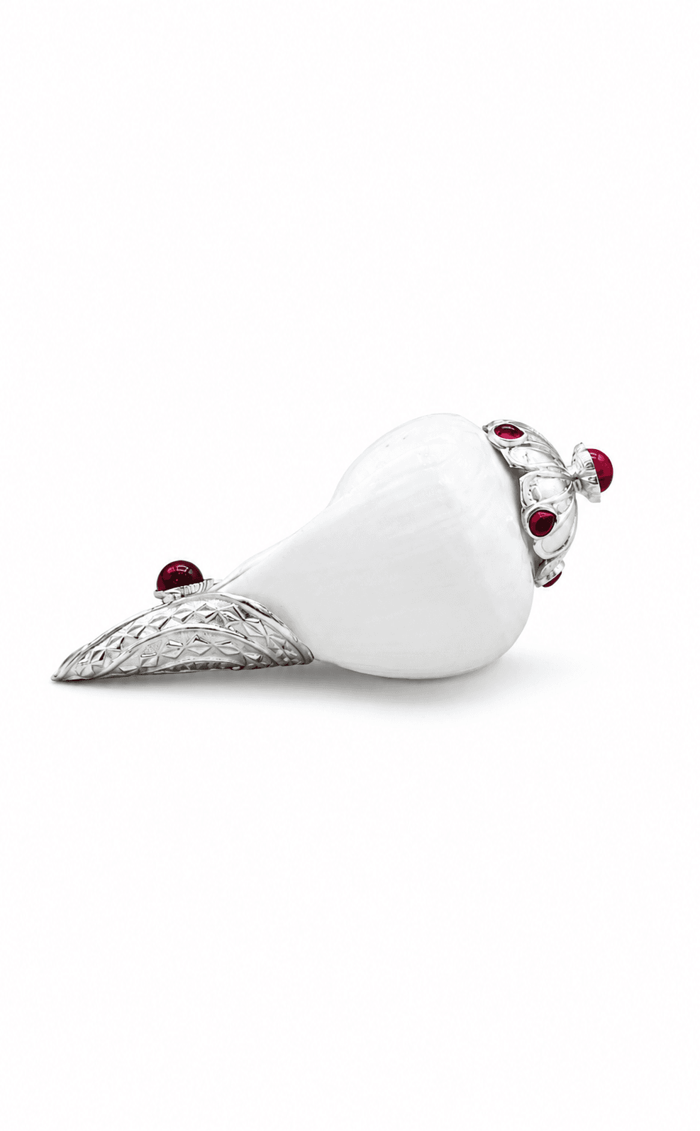 SILVER CAPPED SHANKH — alternate view